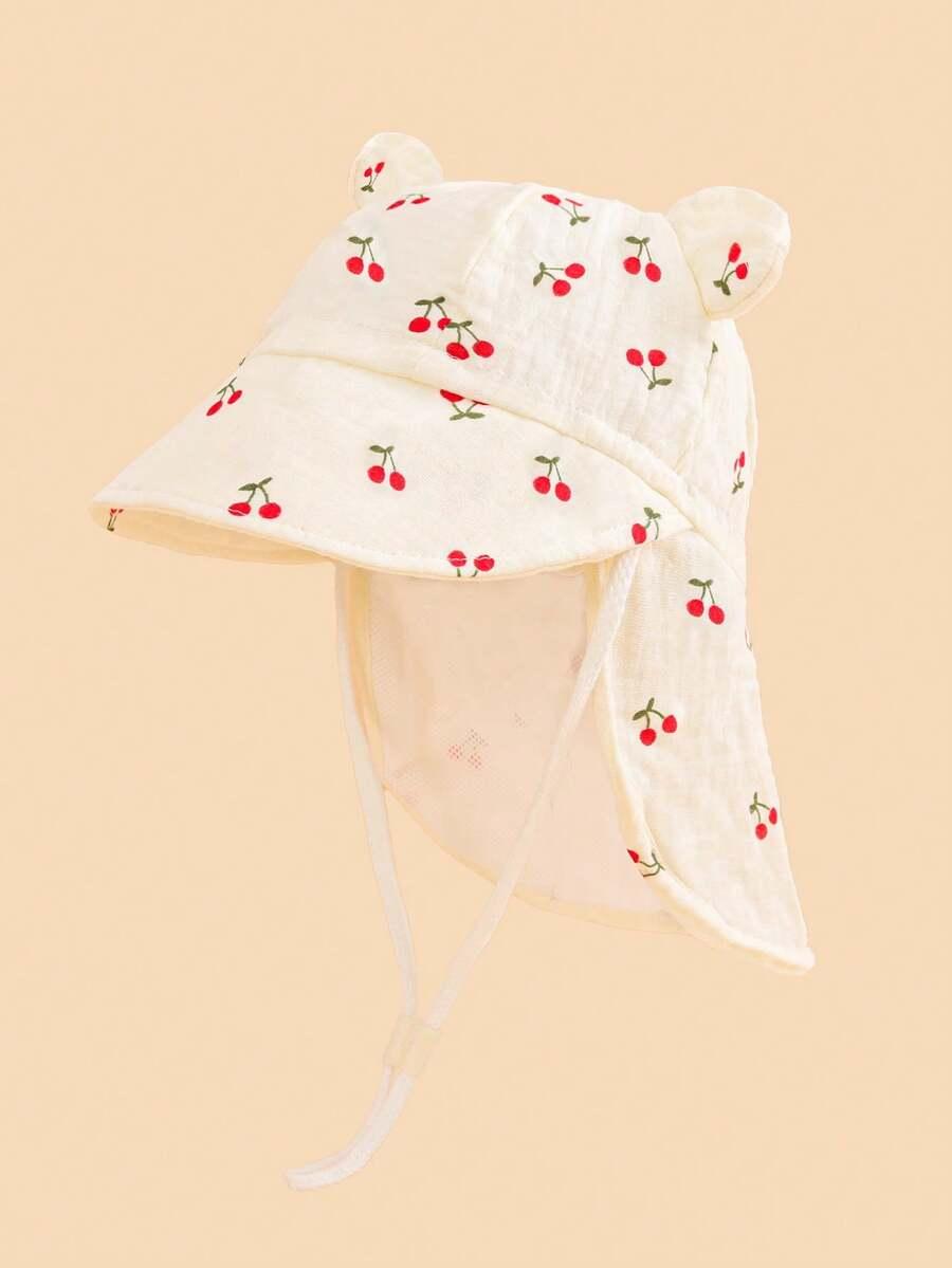 SHEIN KREMOWA CZAPKA PRINT S07__92