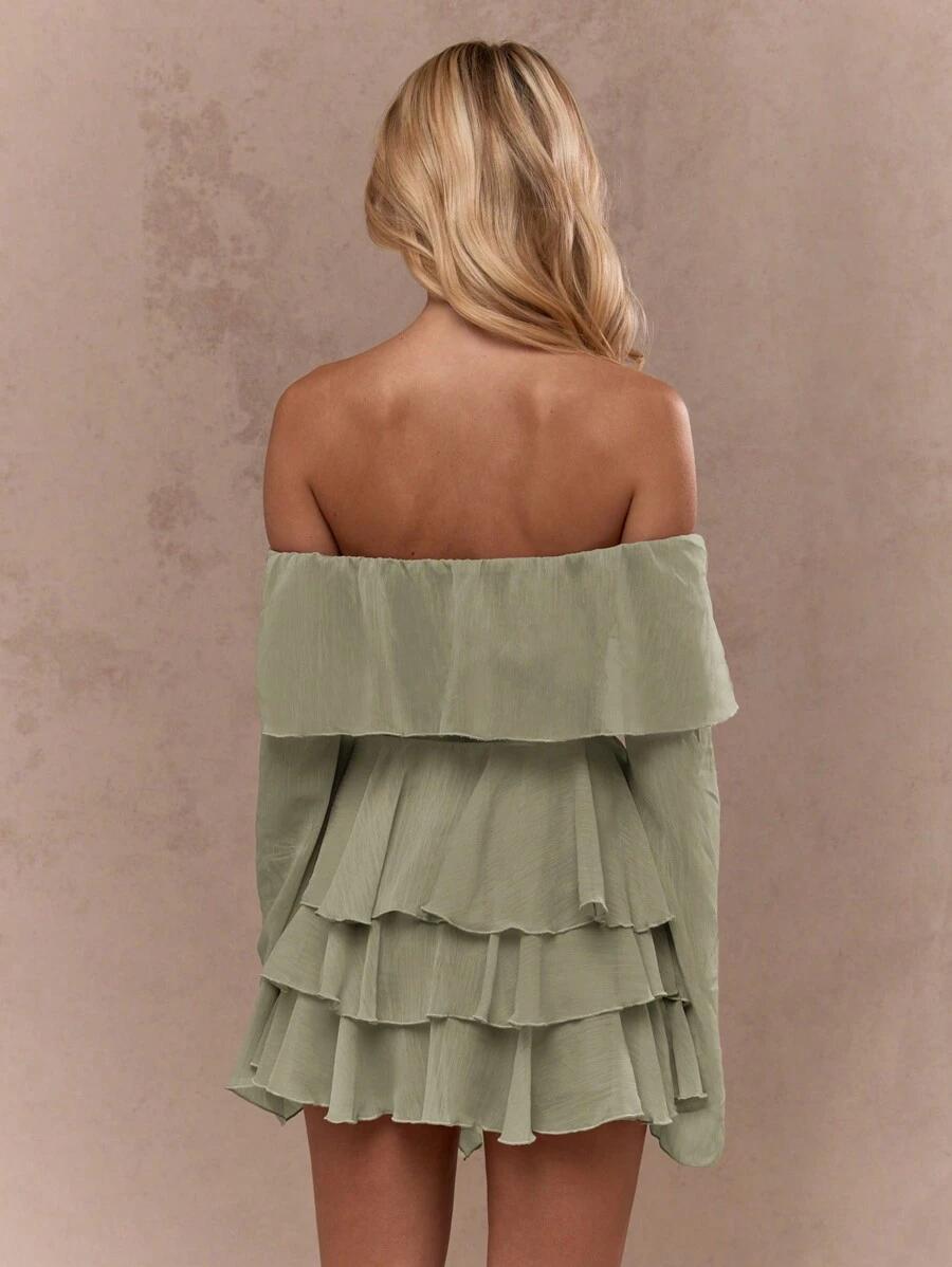 SHEIN ZIELONA MINI SPÓDNICA S06__M
