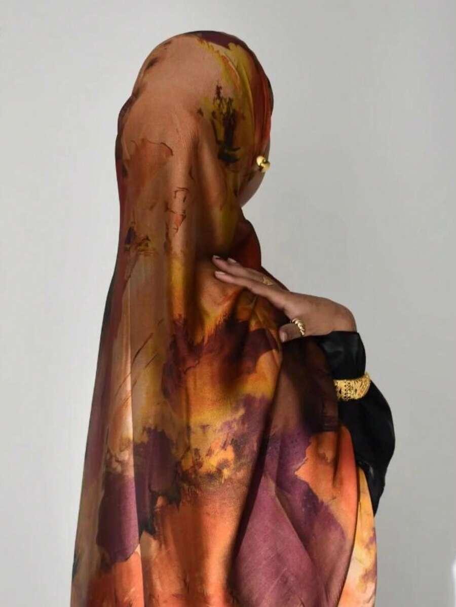 SHEIN KOLOROWA CHUSTA NA GŁOWĘ S07__180X80CM