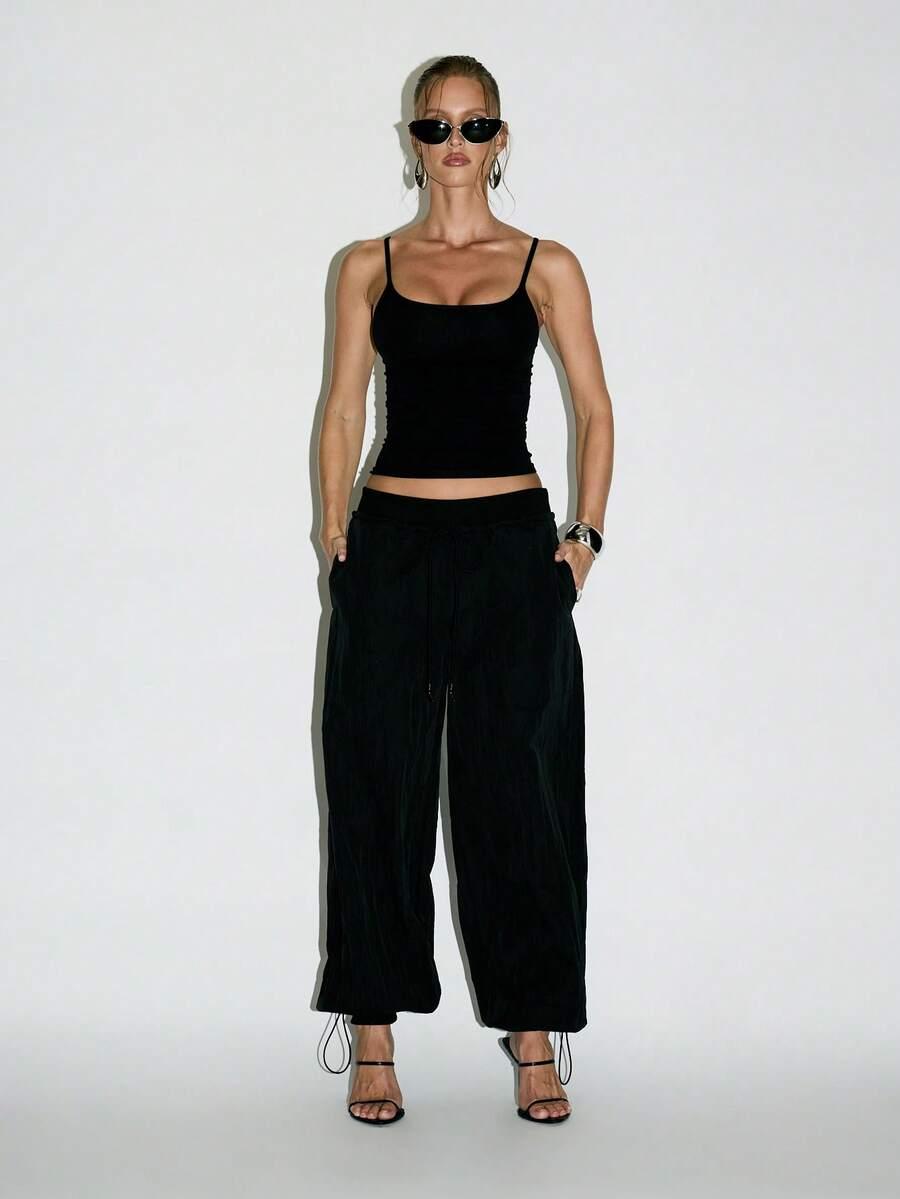 KIZN CZARNE SPODNIE CASUAL S06__M