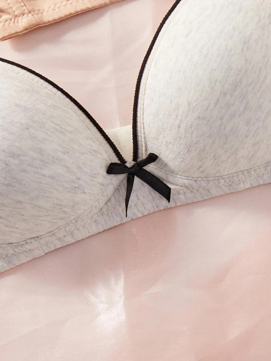 SHEIN KOMPLET BIUSTONOSZ 3-PACK S06__XS