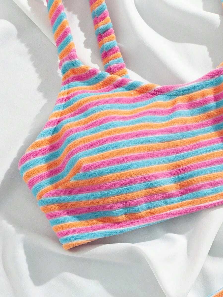 SHEIN DWUCZĘŚCIOWY STRÓJ KĄPIELOWY S09__M