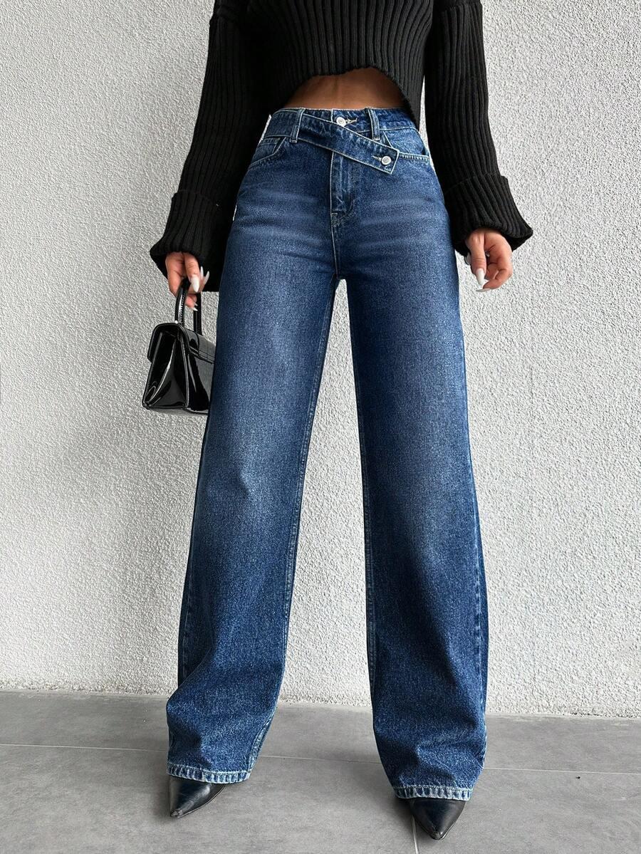 SHEIN NIEBIESKIE SPODNIE JEANS S06__M