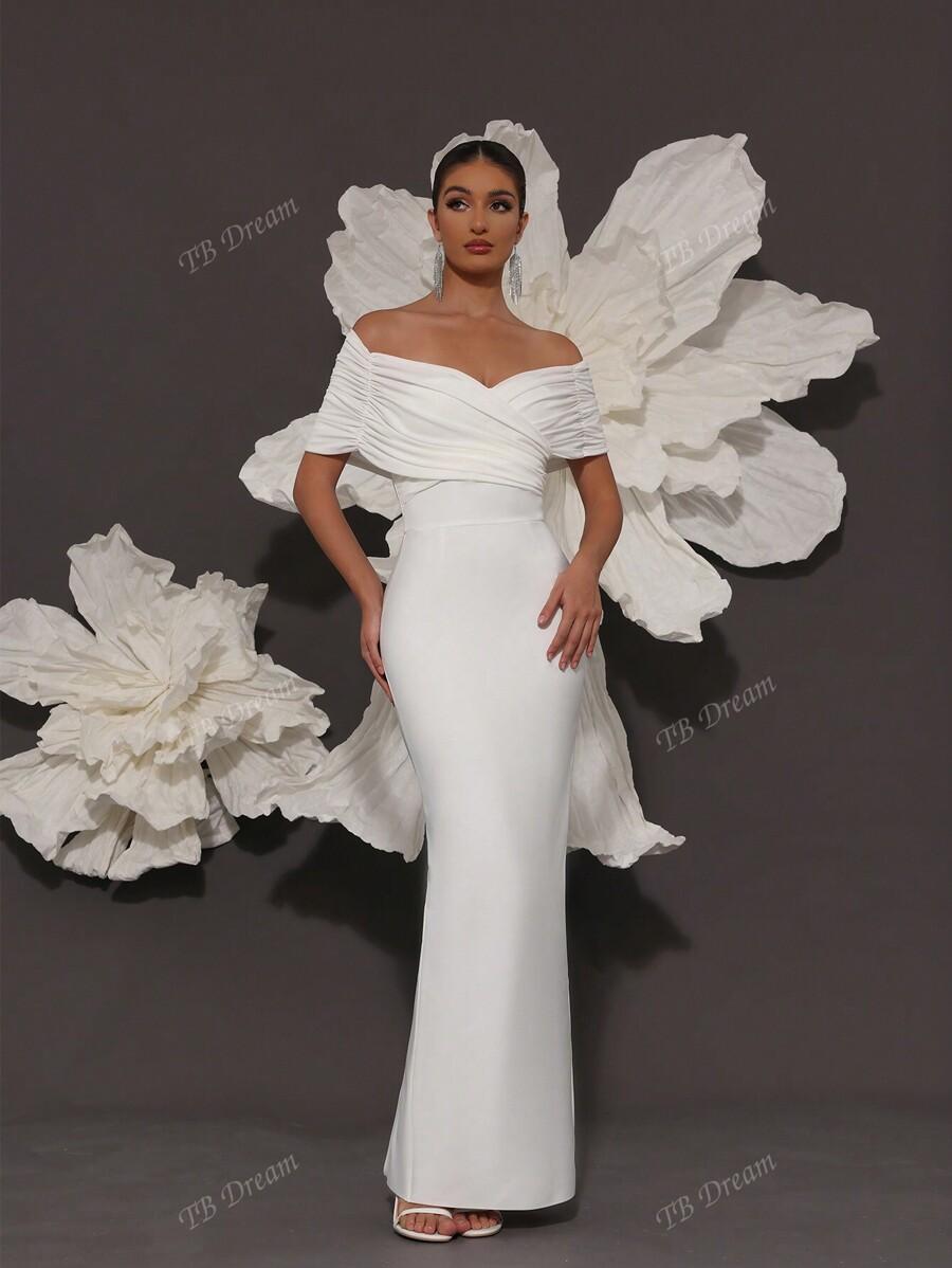 SHEIN BIAŁA MAXI SUKIENKA S06__L