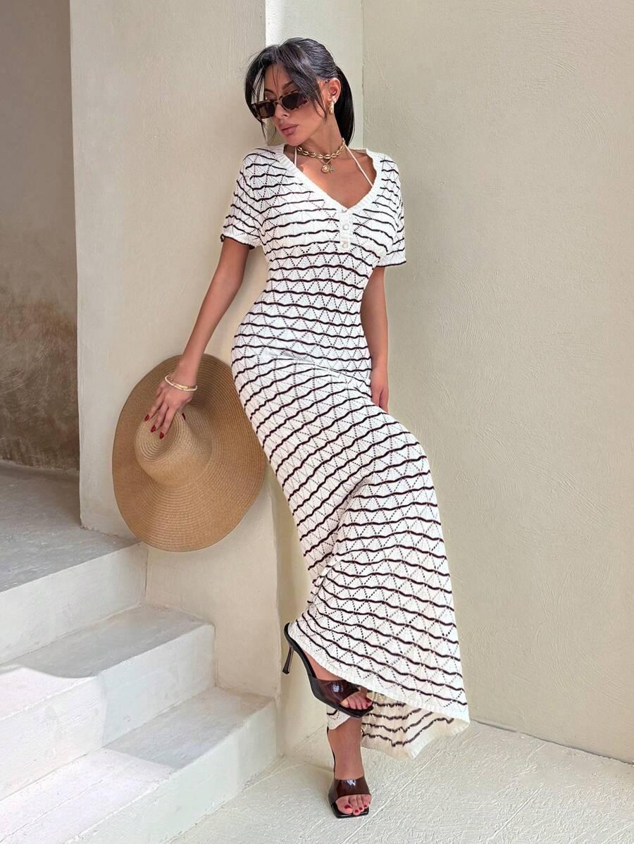 SHEIN MAXI PROSTA SUKIENKA S06__L