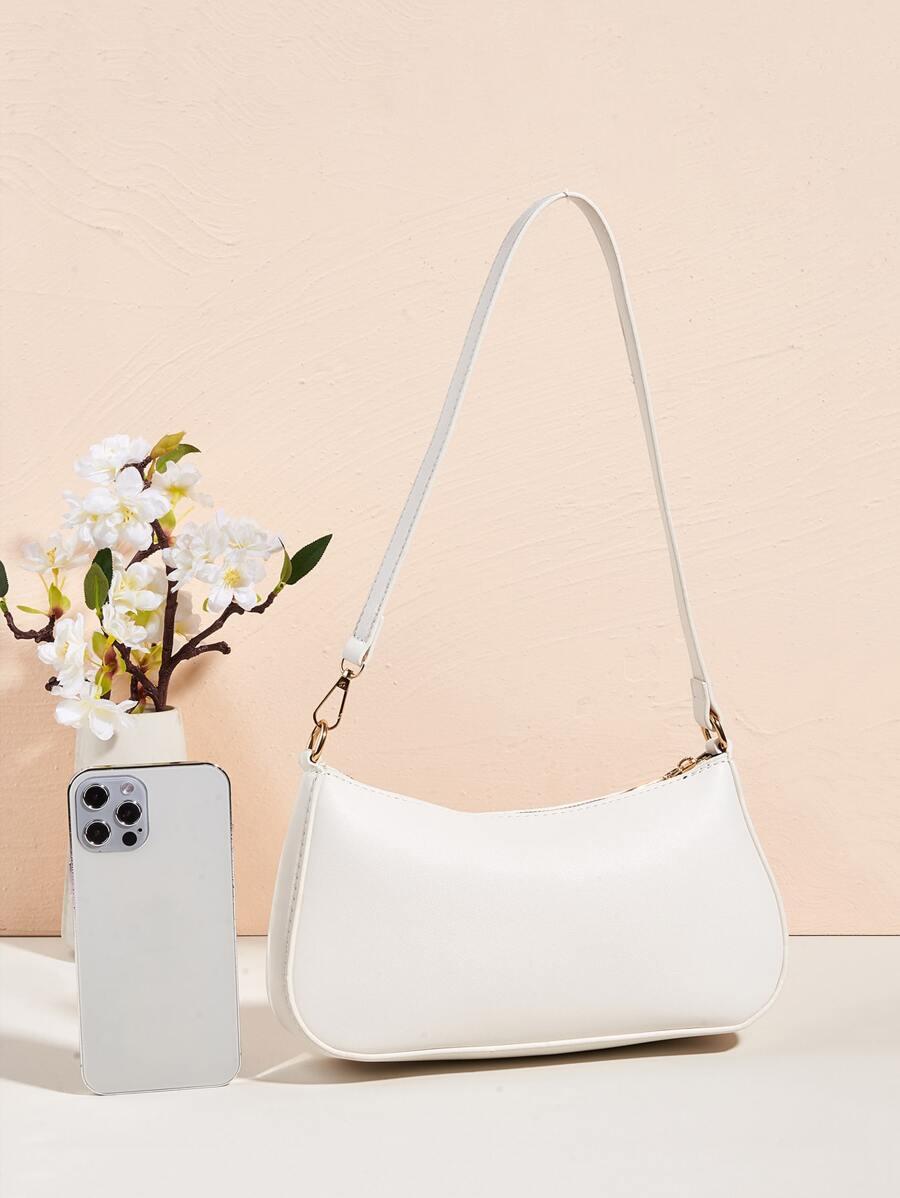 SHEIN BIAŁA TOREBKA NA RAMIĘ S07__26X14CM