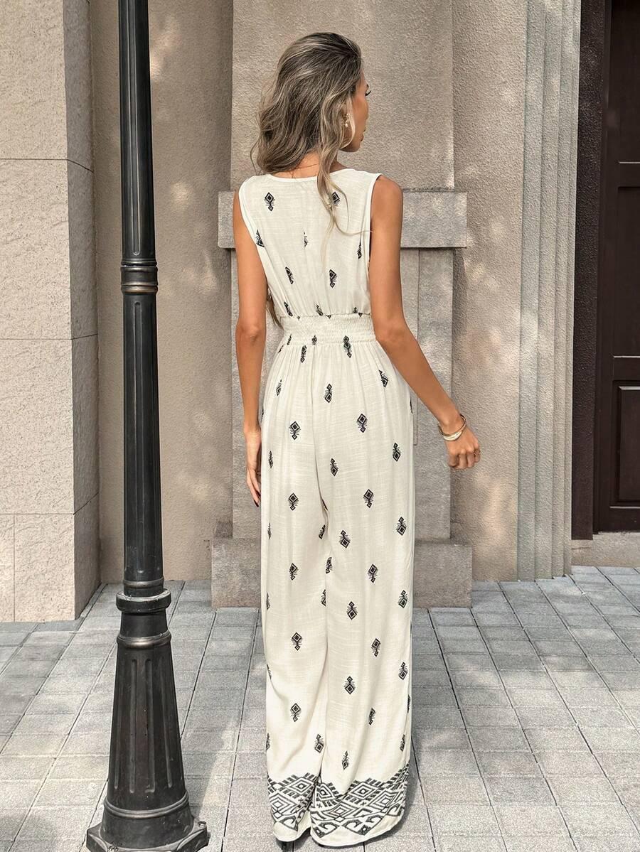 SHEIN KOMBINEZON WIĄZANIE NADRUK S09__XL
