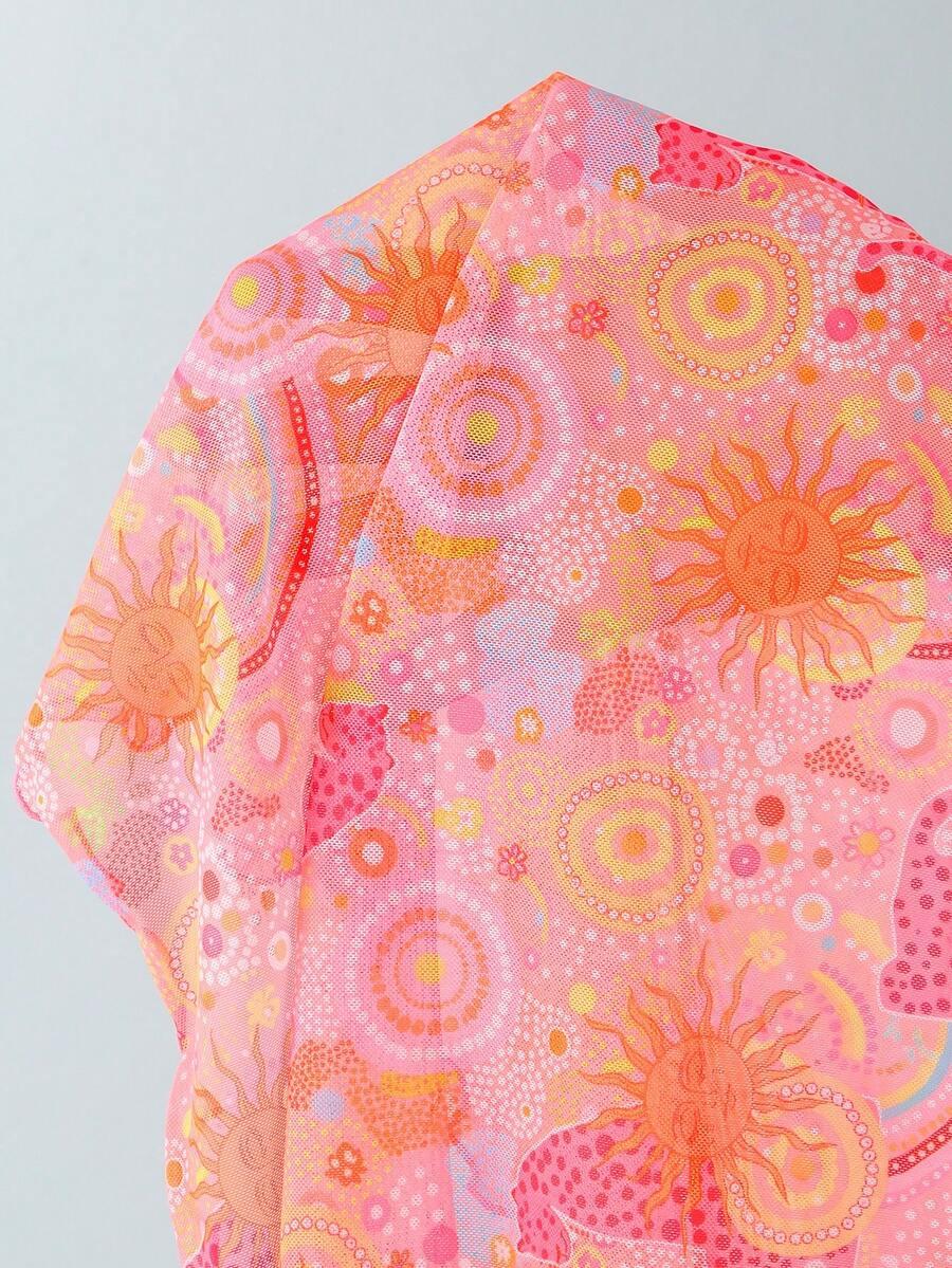 SHEIN DWUCZĘŚCIOWY STRÓJ KĄPIELOWY SARONG S09__M