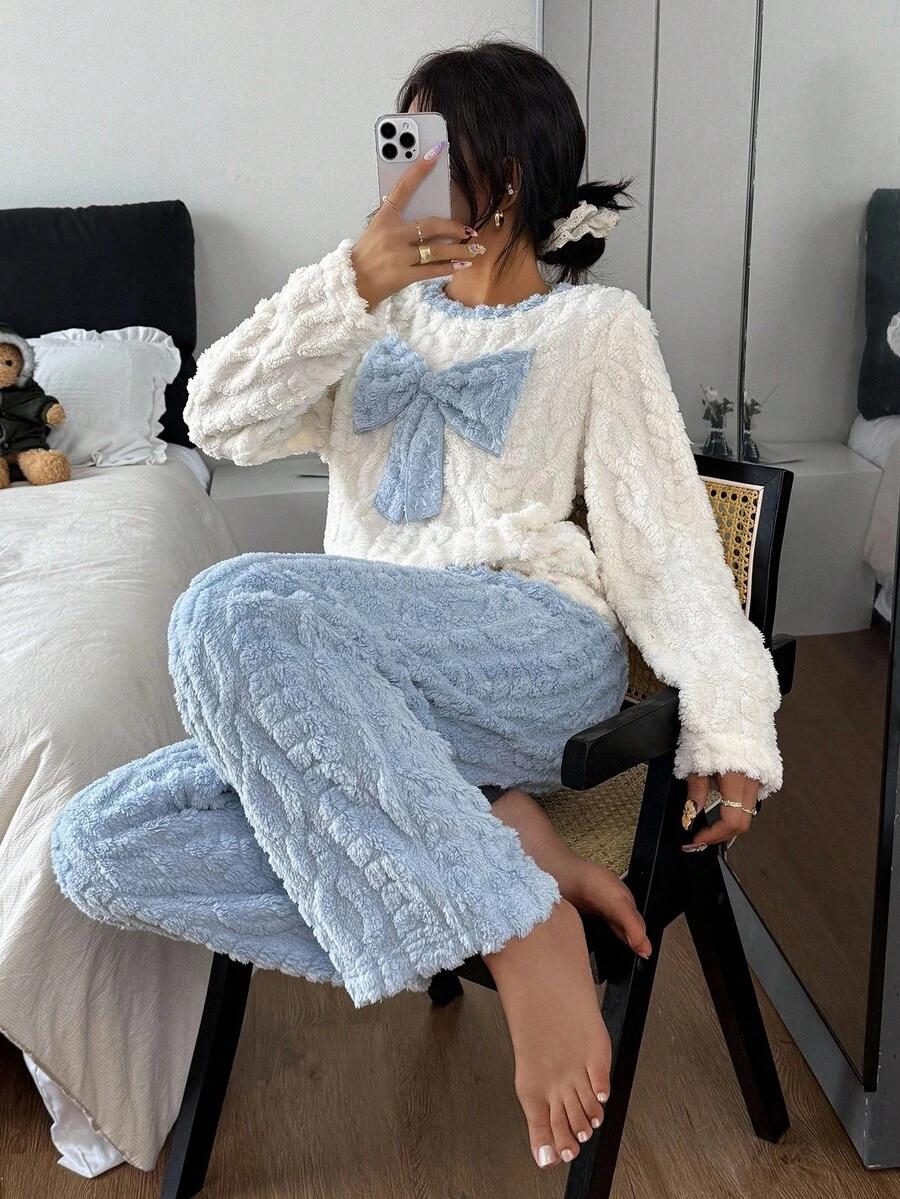 SHEIN NIEBIESKIE SPODNIE TEKSTURA S06__M