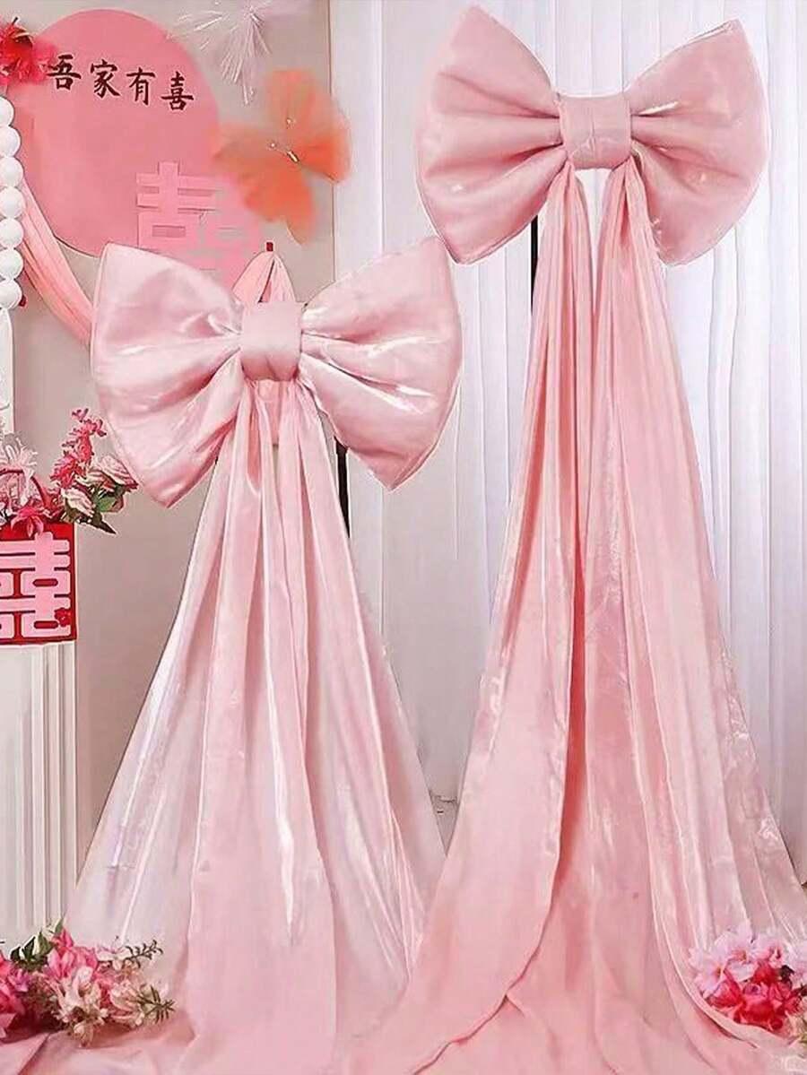 SHEIN RÓŻOWA KOKARDA DEKORACJA S07__60X80
