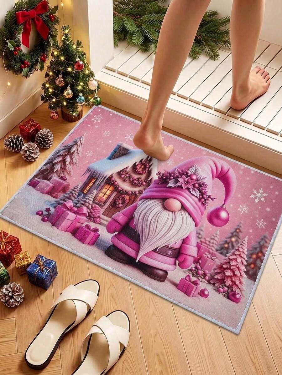 SHEIN RÓŻOWA WYCIERACZKA WZÓR BDD__60X40CM