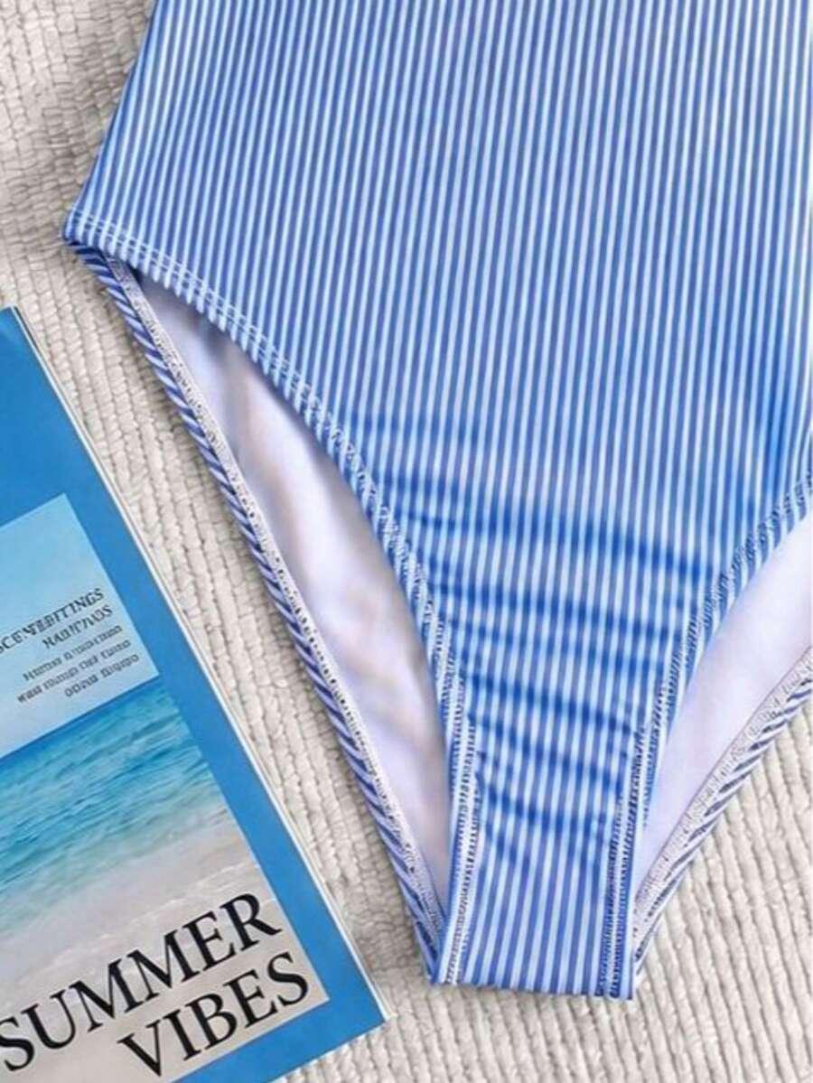 SHEIN JEDNOCZĘŚCIOWY STRÓJ KĄPIELOWY S09__L