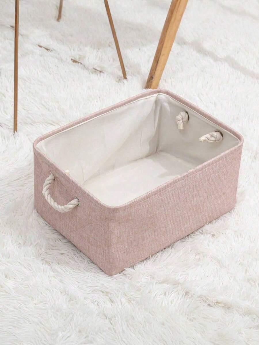 SHEIN RÓŻOWY SKŁADANY KOSZ S07__41X31X20CM