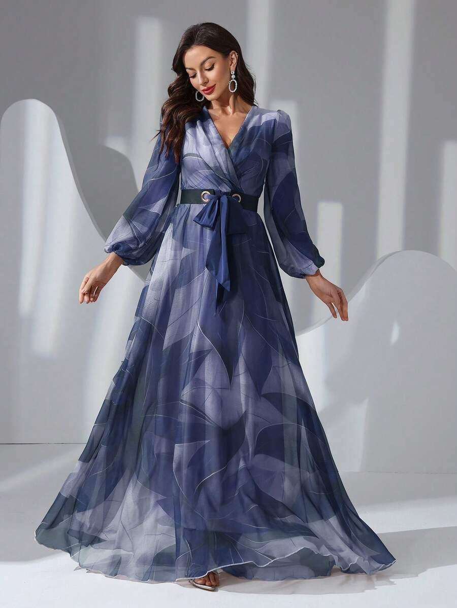 SHEIN ROZKLOSZOWANA MAXI SUKIENKA S06__XL