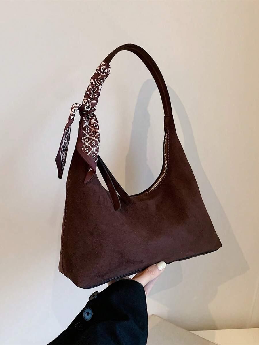 SHEIN BRĄZOWA TOREBKA ZAMEK S07__23X26