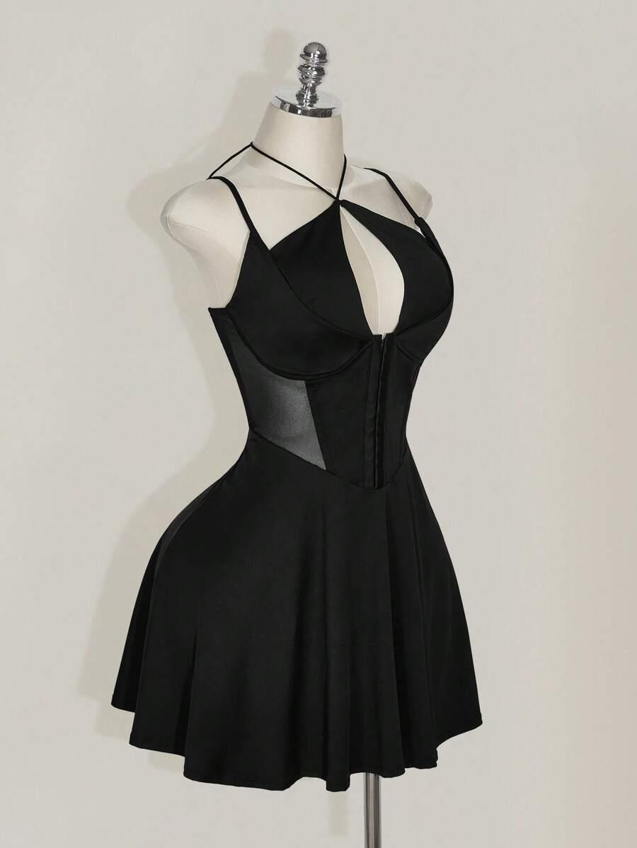 SHEIN CZARNA SUKIENKA MINI S06__48