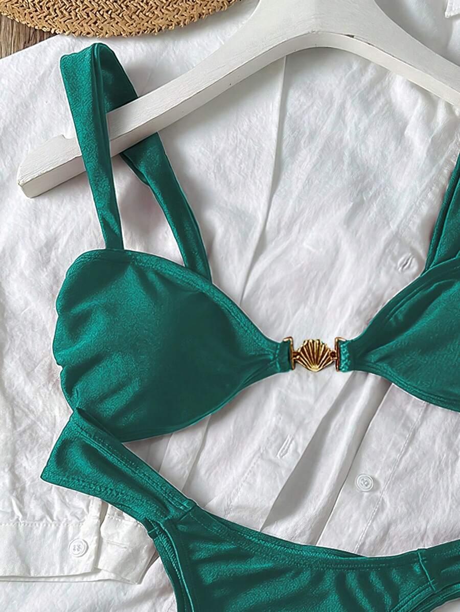 SHEIN DWUCZĘŚCIOWY STRÓJ KĄPIELOWY S09__L