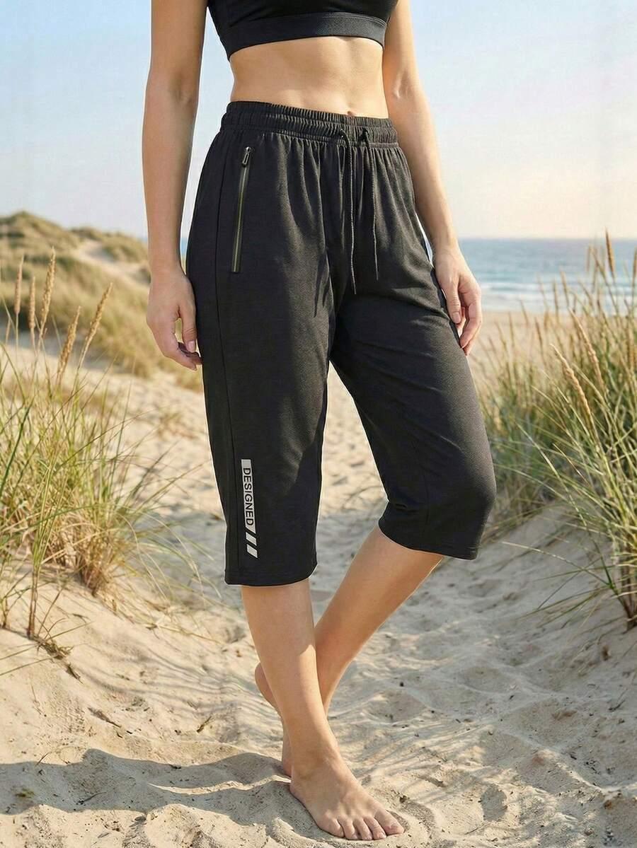 SHEIN CZARNE SPODENKI SPORTOWE S06__M