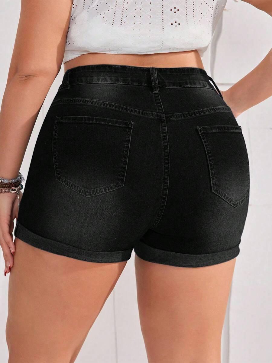 SHEIN JEANSOWE KRÓTKIE SPODENKI S06__54