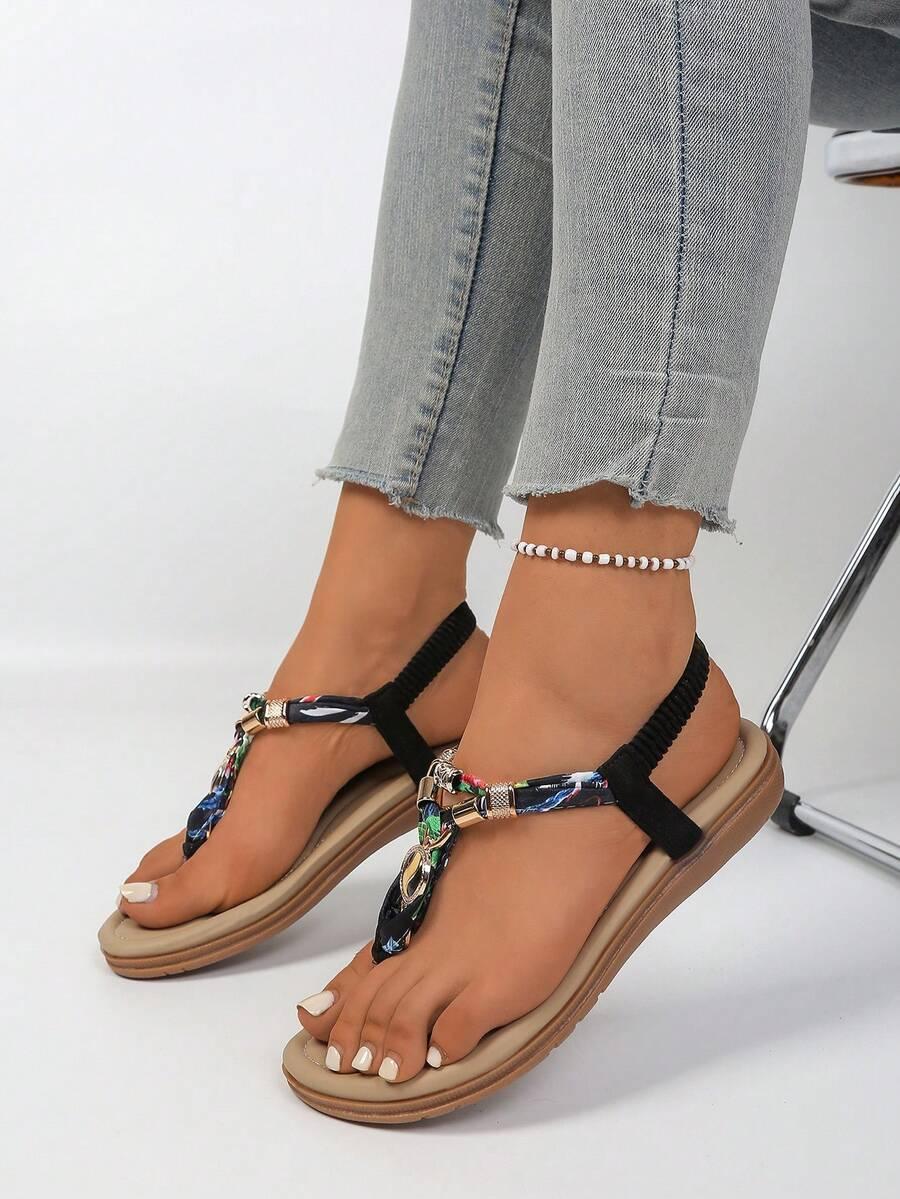 SHEIN CZARNE SANDAŁY PŁASKI OBCAS S06__36,5
