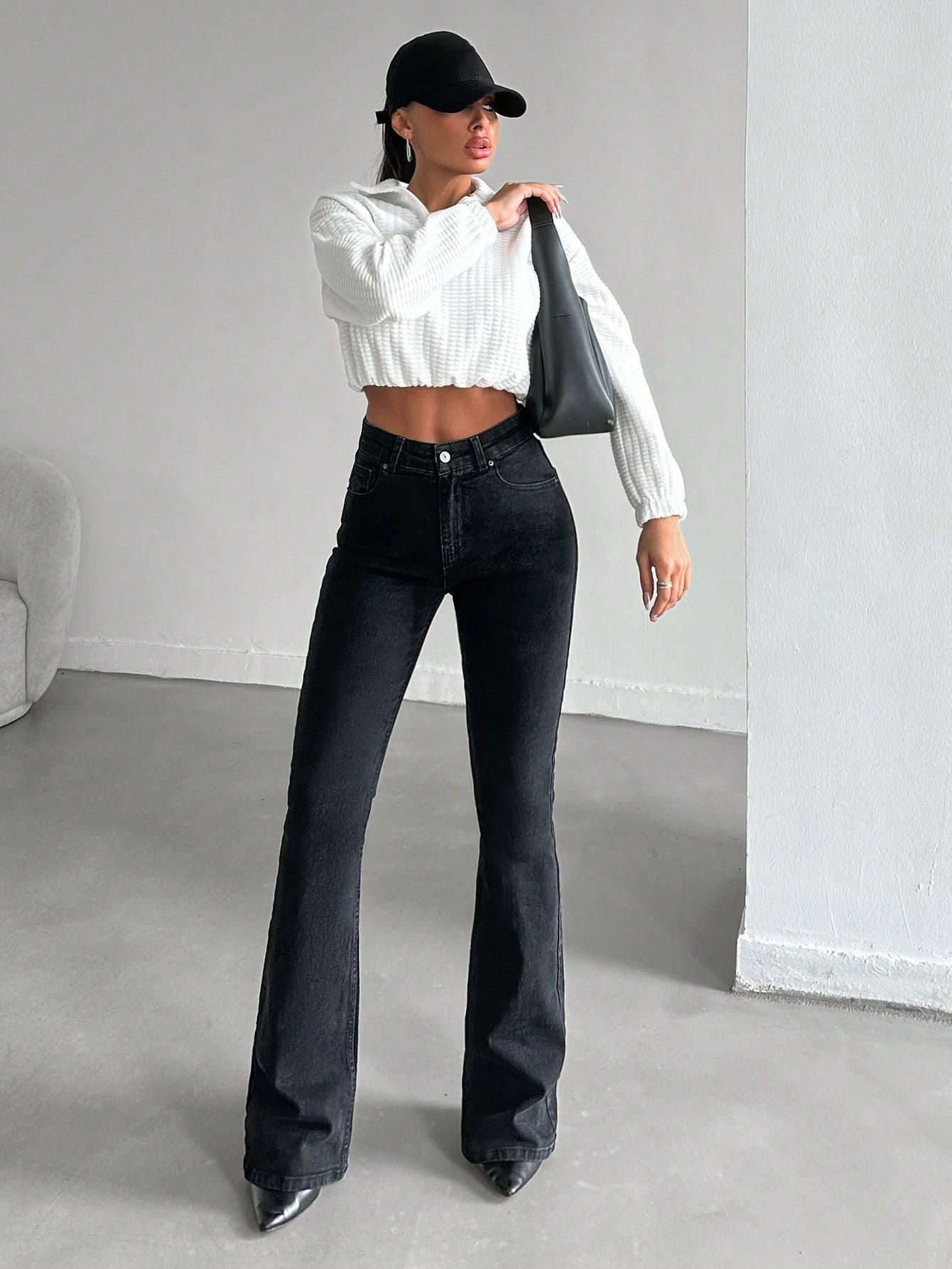 SHEIN CZARNE SPODNIE JEANS S06__XL