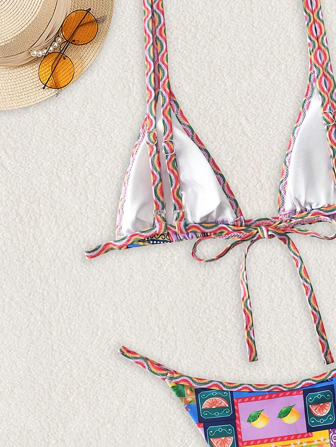 SHEIN DWUCZĘŚCIOWY STRÓJ KĄPIELOWY S09__XS