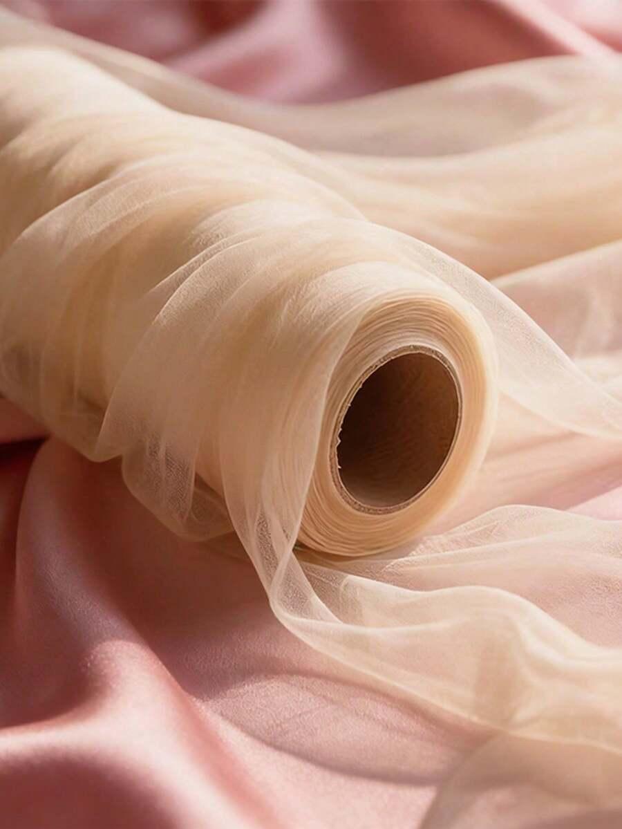 SHEIN BEŻOWY TIUL ROLKA S07__90M