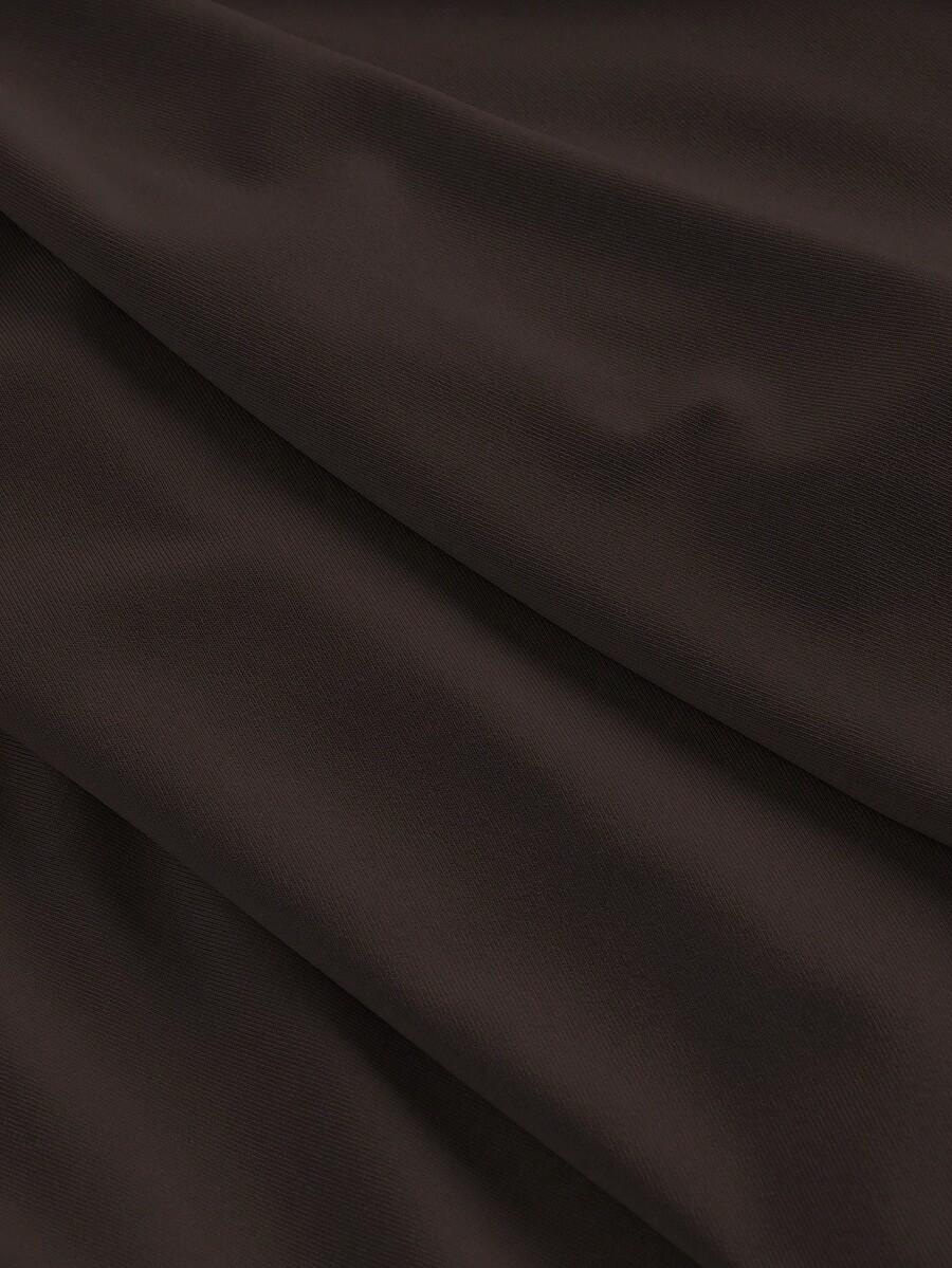 SHEIN BRĄZOWA MAXI SUKIENKA S06__M