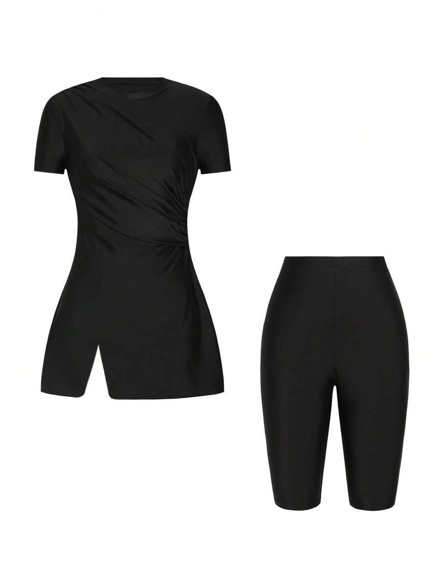 SHEIN DWUCZĘŚCIOWY STRÓJ KĄPIELOWY S09__L
