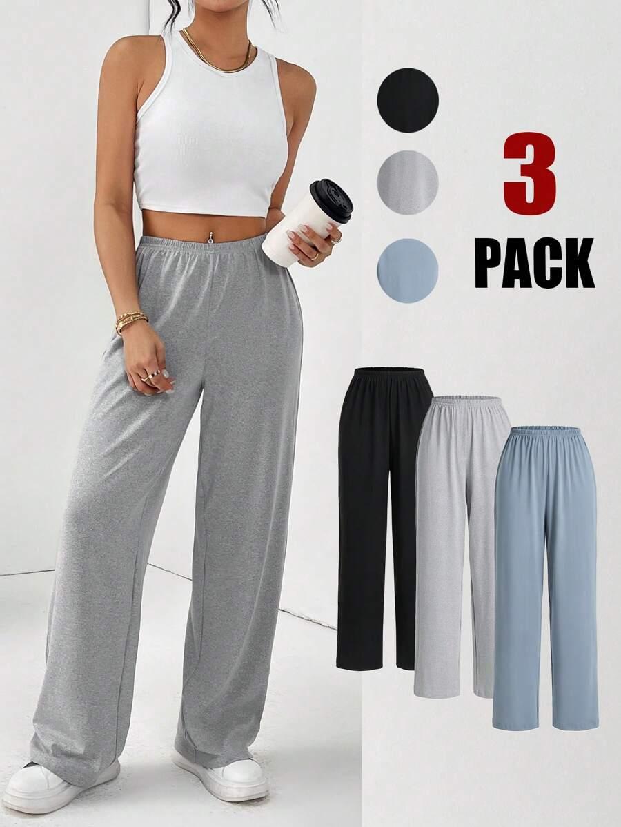 SHEIN SPODNIE CASUAL 3-PACK S06__M