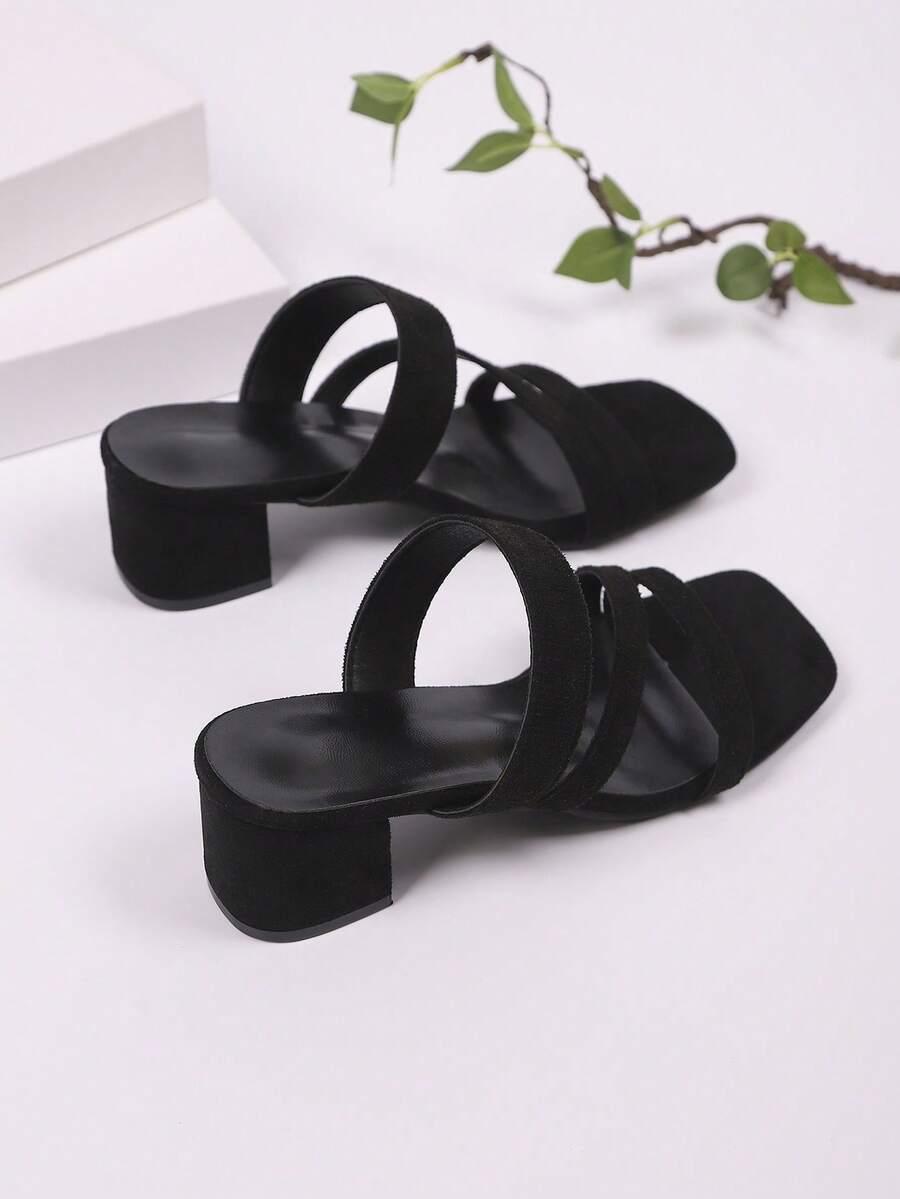 SHEIN CZARNE SANDAŁY OBCAS S06__39