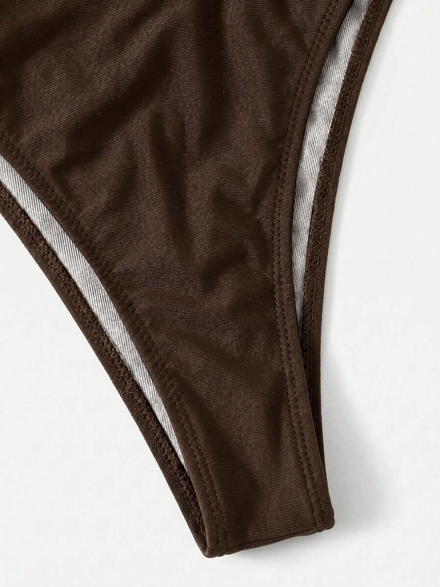 SWIM BASICS BRĄZOWY DÓŁ OD BIKINI S09__S