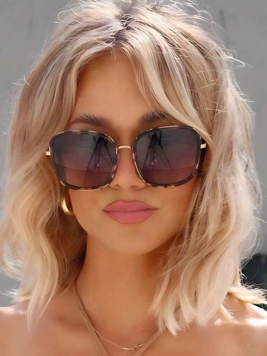 SHEIN OKULARY PRZECIWSŁONECZNE ANIMAL PRINT S07