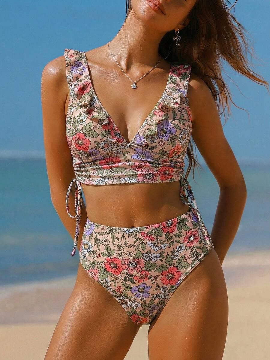 SHEIN DWUCZĘŚCIOWY STRÓJ KĄPIELOWY S09__M