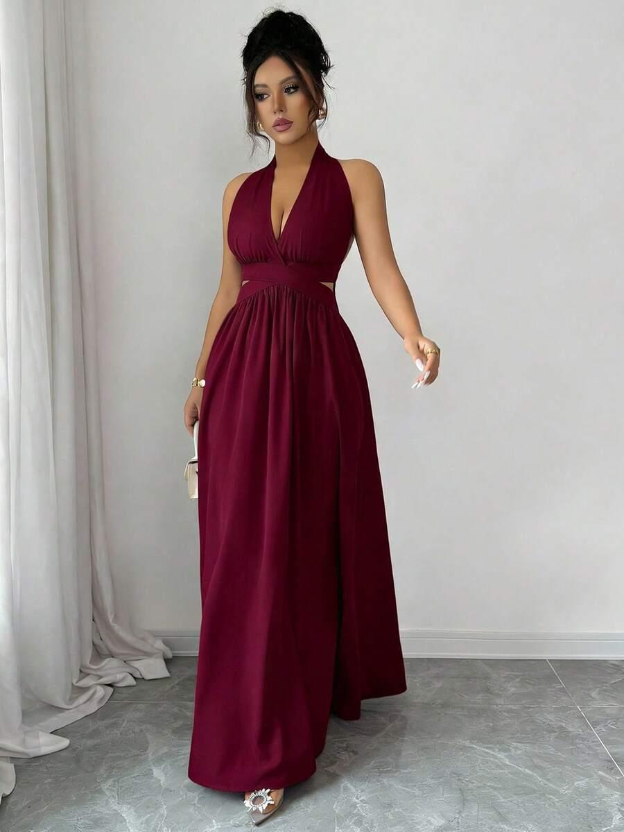 SHEIN BORDOWA MAXI SUKIENKA S06__XL