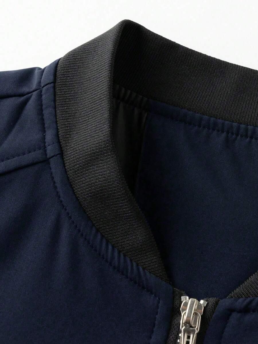 MANFINITY GRANATOWA KURTKA BOMBERKA S06__S