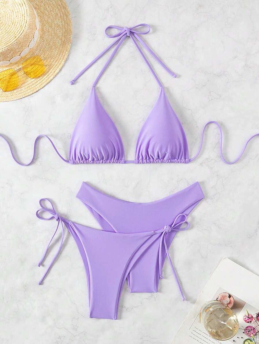 SHEIN DWUCZĘŚCIOWY STRÓJ KĄPIELOWY S06__L