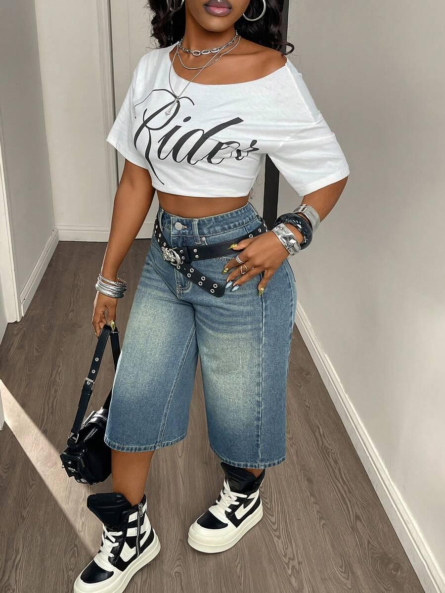 DAZY NIEBIESKI SPODENKI JEANS S06__S