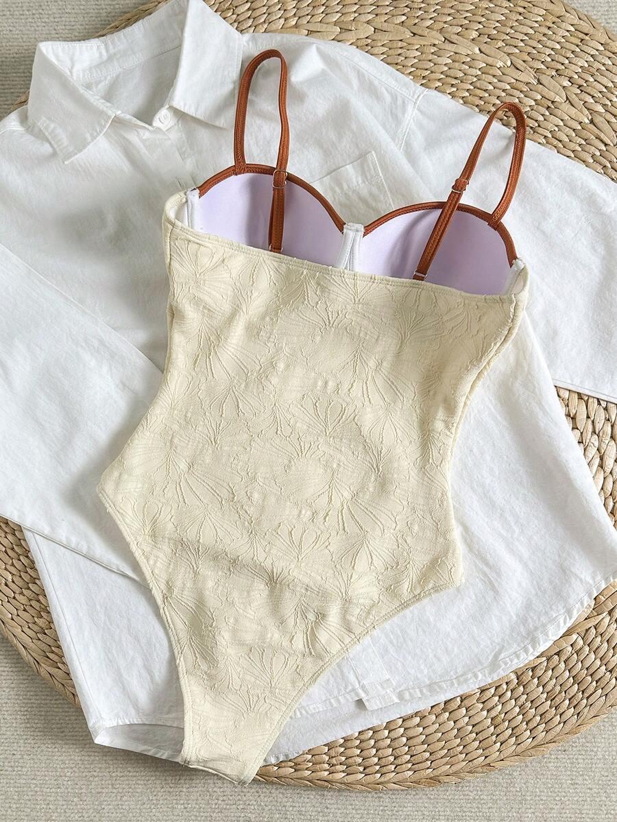 SHEIN JEDNOCZĘŚCIOWY STRÓJ KĄPIELOWY S09__S