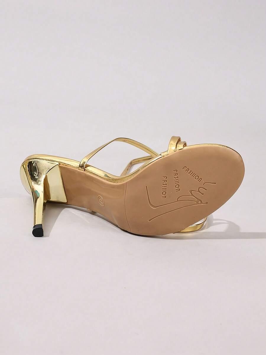 SHEIN ZŁOTE SANDAŁY OBCAS S06__39