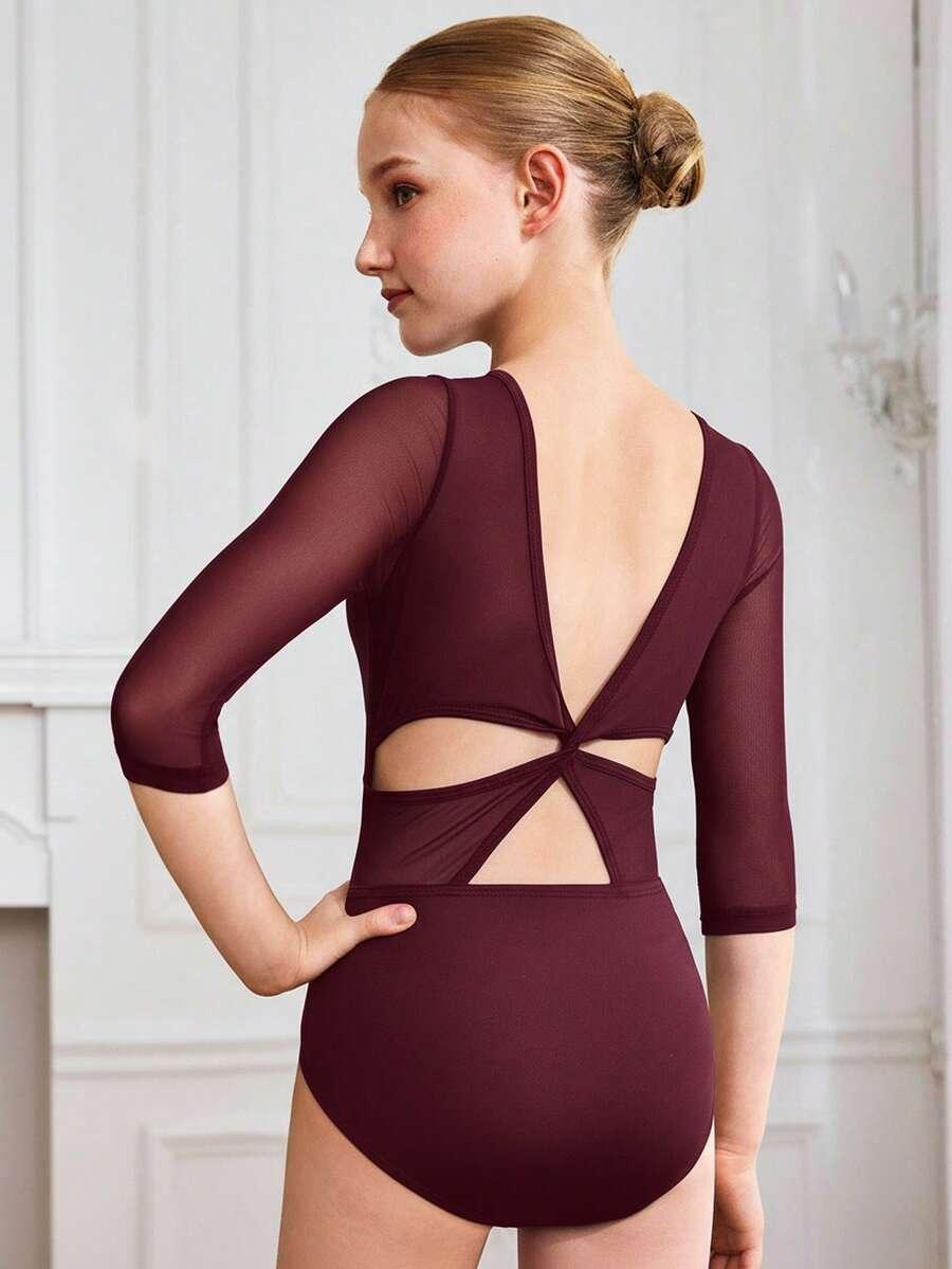 SHEIN BORDOWE BODY GIMNASTYCZNE S06__134-140