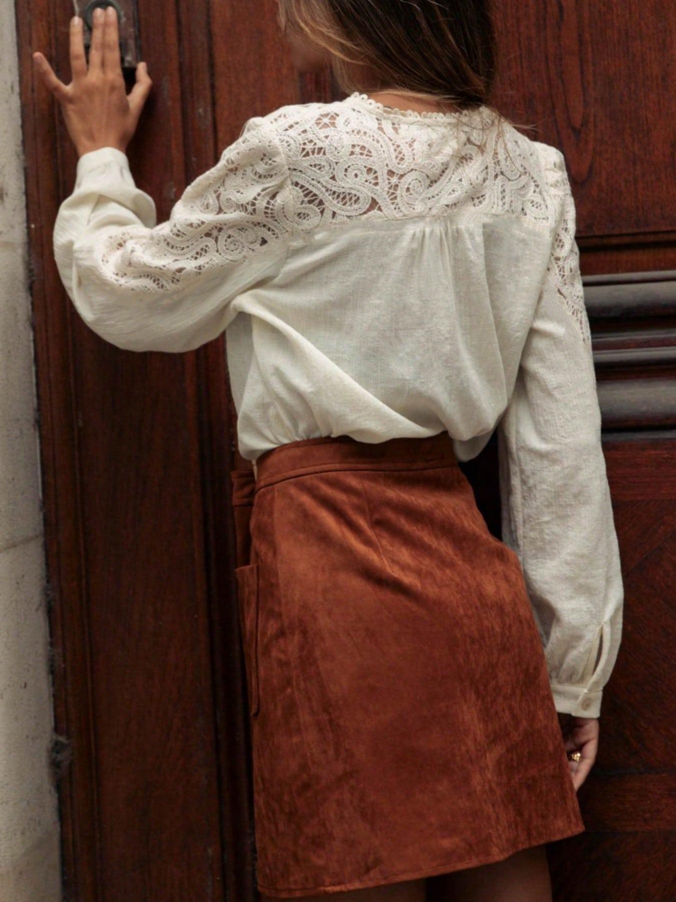 SHEIN KREMOWA KOSZULA DŁUGI RĘKAW S06__46
