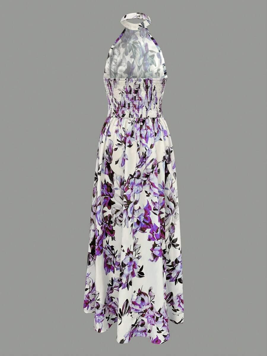 SHEIN MAXI SUKIENKA FLORAL PRINT S06__S