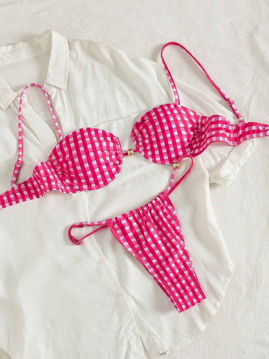 SHEIN DWUCZĘŚCIOWY STRÓJ KĄPIELOWY S09__M