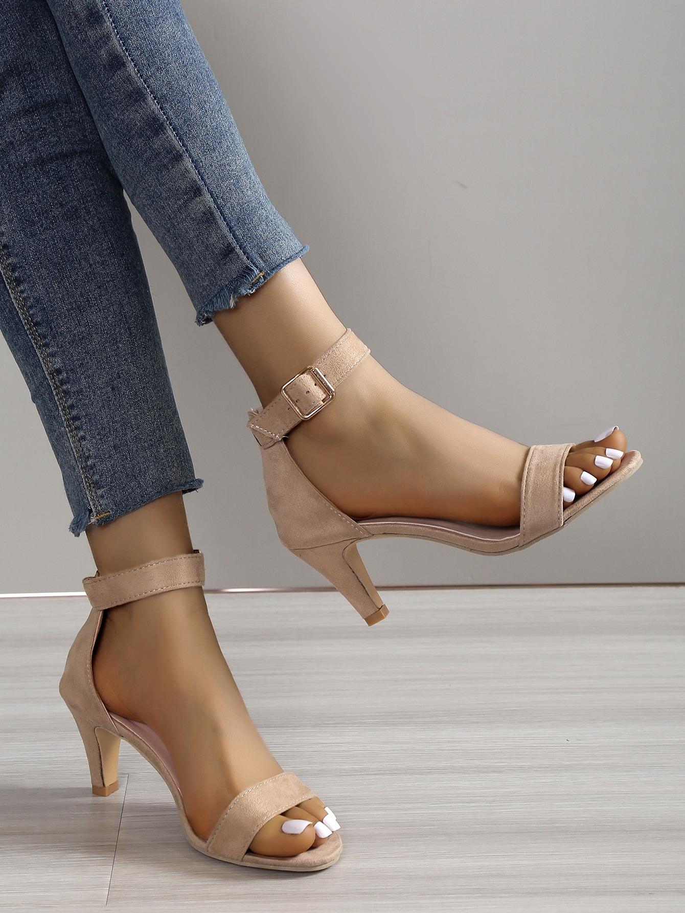SHEIN BEŻOWE SANDAŁY OBCAS S06__38