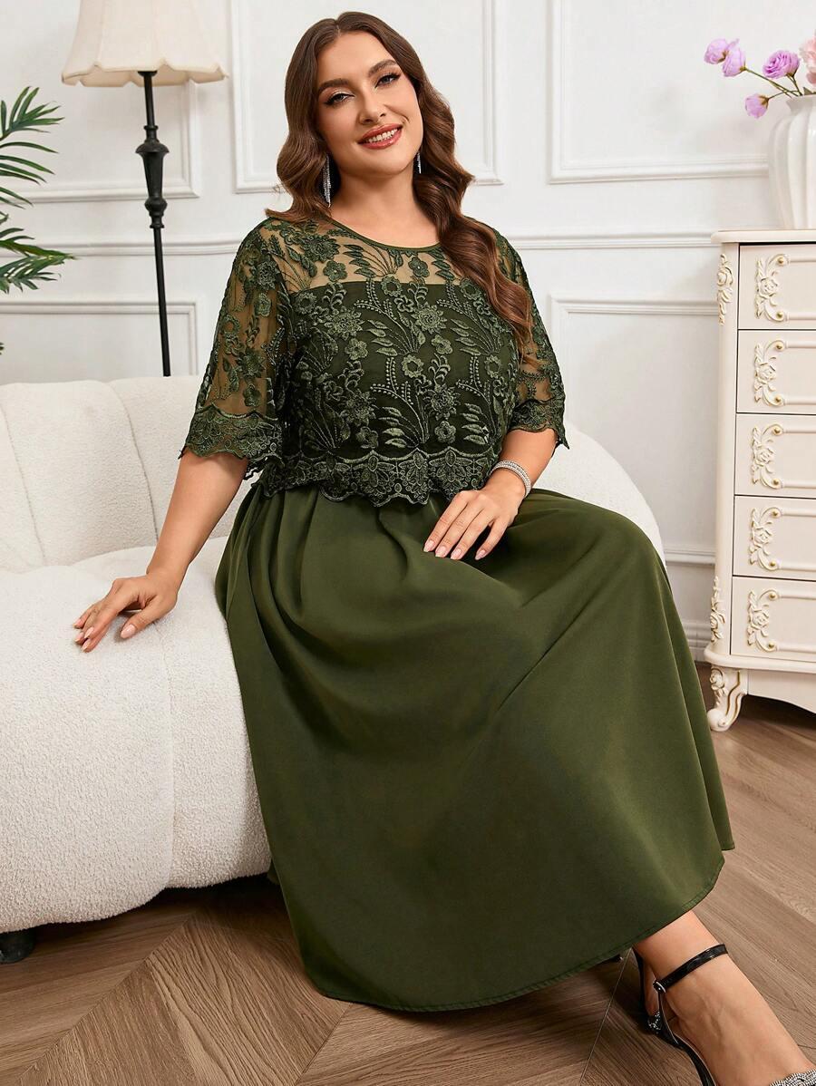 REFLORA ZIELONA MIDI SUKIENKA S09__44