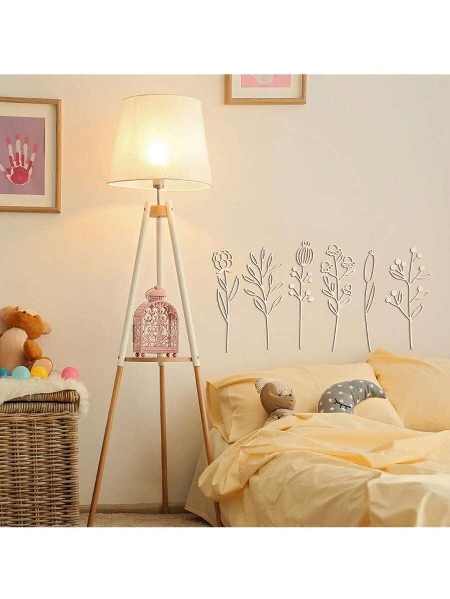SHEIN DREWNIANE KWIATY 6SZT. S07