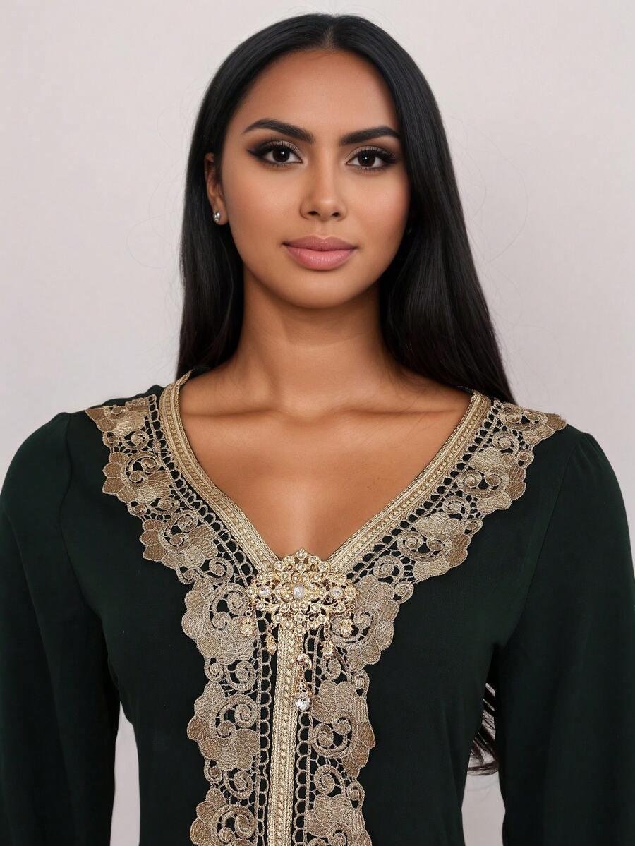 SHEIN ZŁOTA BROSZKA CYRKONIA S07
