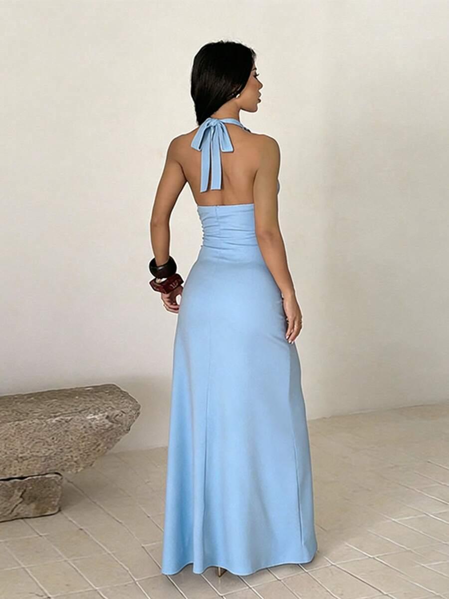 SHEIN NIEBIESKA MAXI SUKIENKA S06__M