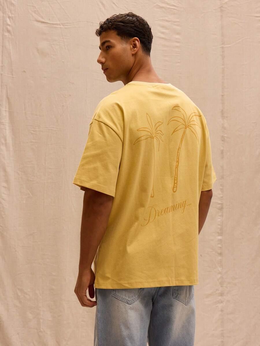 MUSERO ŻÓŁTY T-SHIRT PRINT S06__M